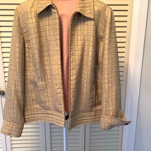 Ladies size 2, Chico’s gold jacket
